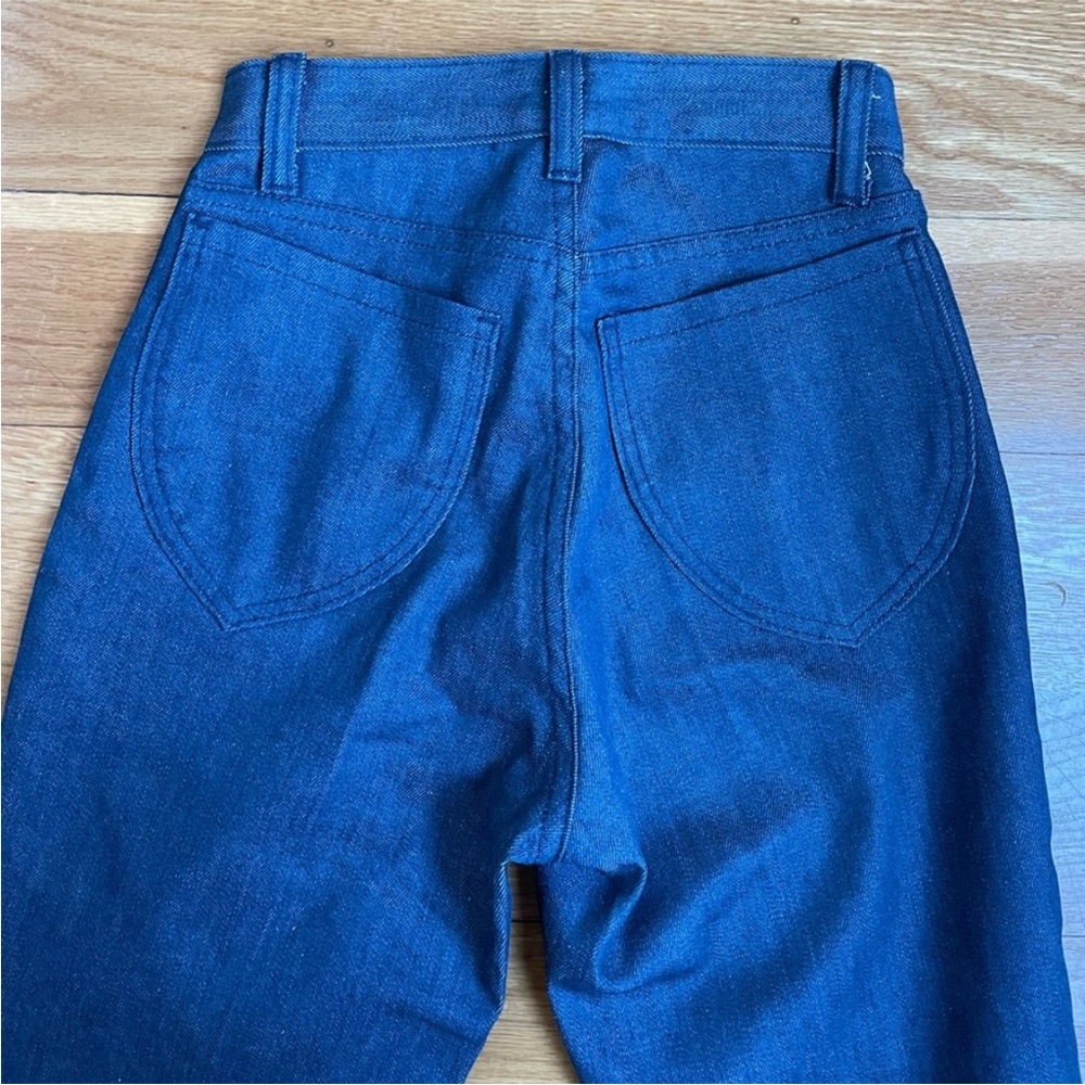 Women’s Straight Leg Denim Pants - Blue - Picture 4 of 4